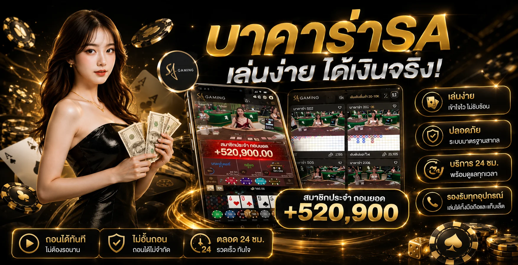 คาสิโนออนไลน์ rich24hr บาคาร่าสดถ่ายทอดสด